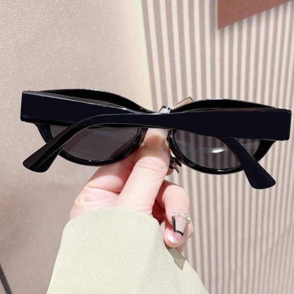 Luxe leopard print trendy cat eye oval sunglasses main image 8